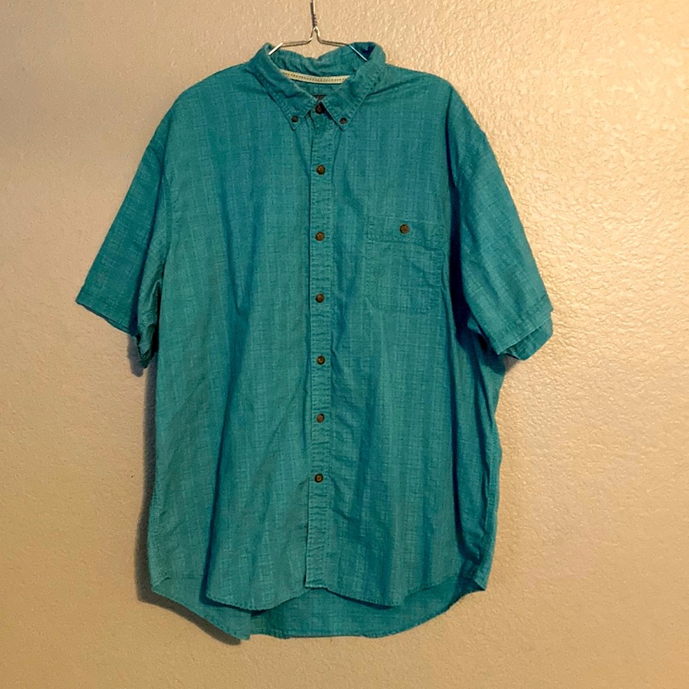 G.H. Bass & Co. Men's Short Sleeve Button Down Casual Shirt
